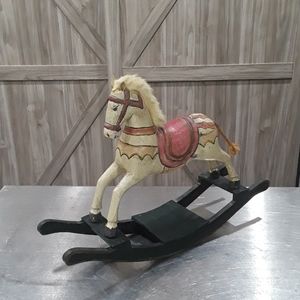 Vintage tabletop rocking horse